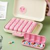 Dust-proof 7-Day Pill Organizer 21/28 Grid Moisture-proof Daily Pill Box Week Mark Large Capacity Medicine Storage Box Outdoor