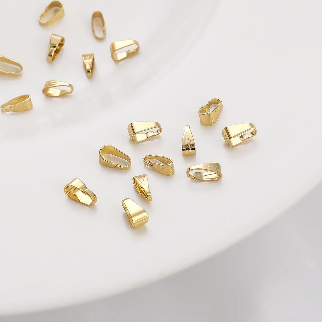 10 шт., медный кулон, зажим, застежка, соединитель, бусины, ювелирные изделия, DIY браслет, ожерелье, кулон, ювелирный компонент