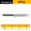 Машинная резьба Jundingying M7x1 с черным титановым покрытием