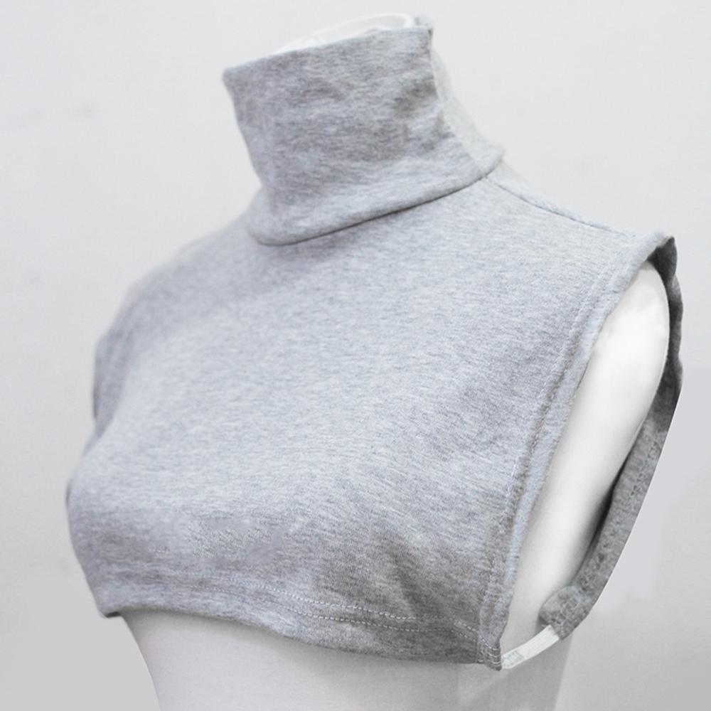 Women Square Fake Collar Stripe Bottoming Neck Scarf Turtleneck Soft Removable Detachable High Collars Women Apparel Accessories