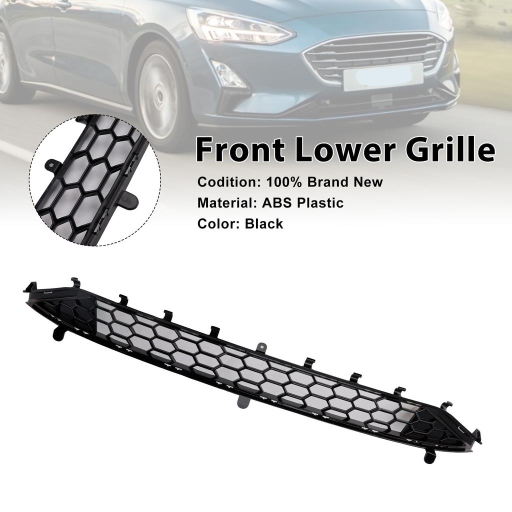 St Style Front Bumper Lower Grill Grille Fit Ford Focus MK4 2018-2021 Black