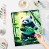 Рамка для рисования по номерам для взрослых, стартовый набор, панда, изображение животных по номерам, поделки своими руками для домашнего декора, 40x50