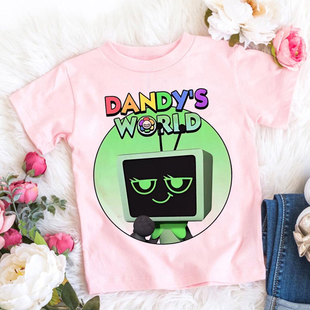 Dandys World Футболка Детская отец мать Мода Повседневная Мультяшные Футболки Мужчины Подростки Мальчики Свободный Круглый Вырез Короткий Рукав Летняя Одежда