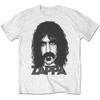 Хлопковая футболка с культовым портретом Фрэнка Заппы ExperiUnisextal Rock Legend Унисекс с коротким рукавом