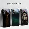 Текстура текстуры коры Для iPhone 17 Air 16 E 15 Plus 14 Pro Max 13 12 mini 11 5 6 7 8 Plus XR XS Max SE Черный стеклянный чехол для телефона