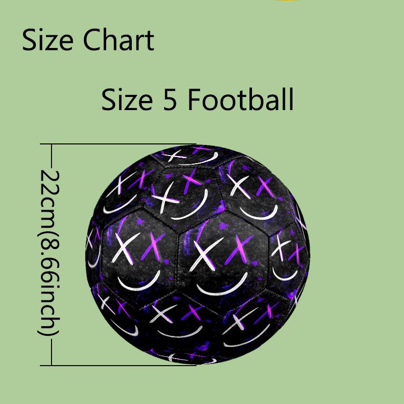 1pc Monster Size 5 Soccer Ball, Standard Sport Football Firm Stitching for Training And Match, Gentle on the Feet, Durable and Unique