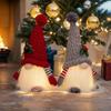 Faceless Dolls With Knitted Hat Christmas LED Luminous Forest Old Man With Lamp Pendant Decoration Faceless Doll Shining Pendant