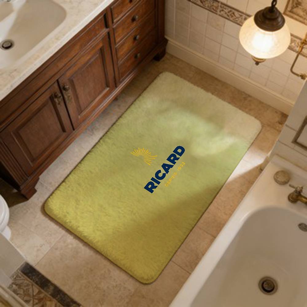 R-RicardS LOGO Hallway Carpet Retro Multiple Choice Living Room Kitchen Rug Non-Slip Welcome Rug