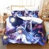 3D современный японский мультфильм аниме фильм милая девушка сексуальный 3 шт полиэстер постельное белье комплект пододеяльник и 2 шт наволочка