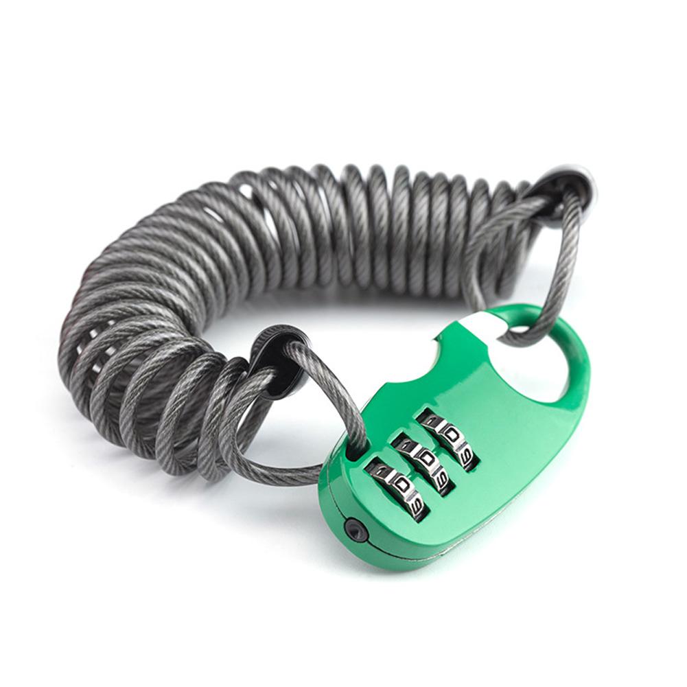 Замок для мотоциклетного шлема, мини-замок для велосипеда, велосипедный замок, сверхлегкий 3-значный замок с паролем, велосипедный противоугонный замок для мотоцикла