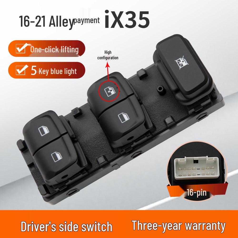 Hyundai ix35 2013 Передний левый водительский переключатель стеклоподъемника Аксессуар