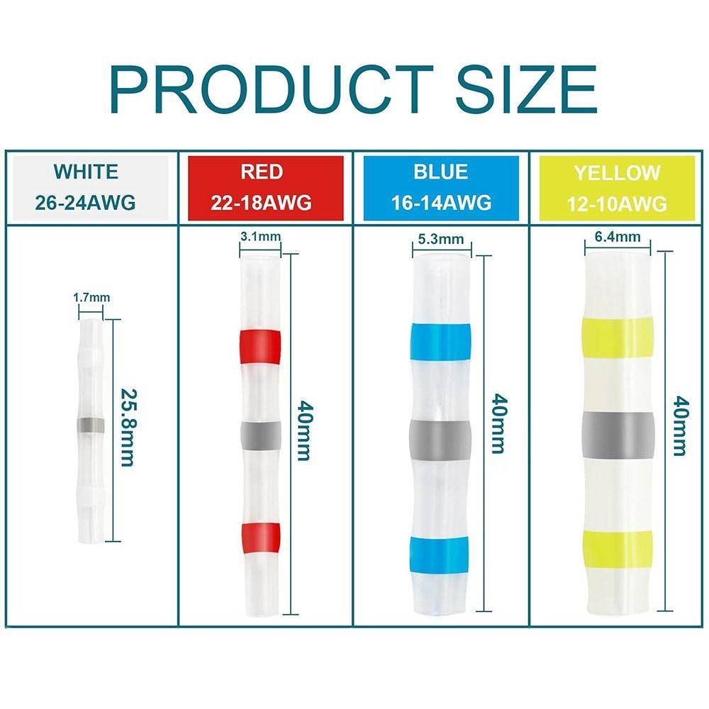 Коробчатая термоусадочная муфта Водонепроницаемая термоусадочная муфта Паяльное кольцо Соединитель проводов Клемма для проводки