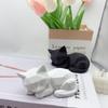 Милый Низкополигональный Спящий Кот, 3D Печатная Статуэтка Лежащего Кота, Супер Милый Спящий Котенок с Полигональным Дизайном, Подарок для Любителя Кошек