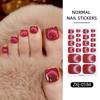 6Sheets Shimmering Glitter Toenail Stickers Colorful Toe Nail Sticker  Summer Use