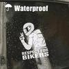 Виниловая 3D Светоотражающая Наклейка на Мотоцикл Respect Biker Наклейка для Украшения Автомобиля Мотоцикла Водонепроницаемая Наклейка Наклейки для Мотоцикла