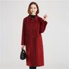 Fengxun 100% Pure Wool Women's Loose-Fit Autumn/Winter Coat