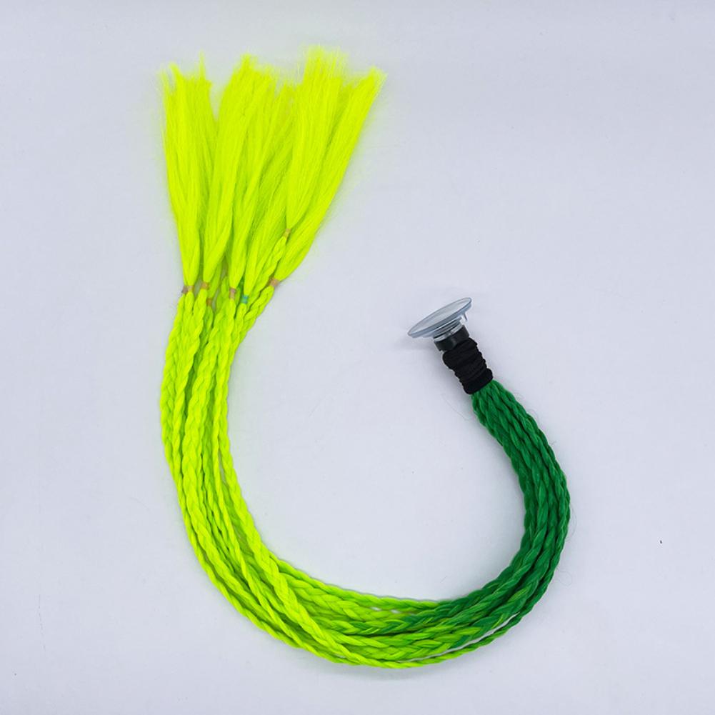 Мужской шлем, женский плетеный мотоциклетный хвост, грязный градиент, рампа для волос, панк-байкерский шлем, украшение 55 см