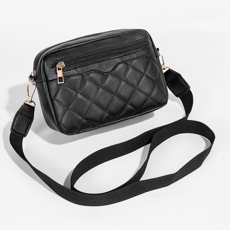 Embroidered Camera Crossbody Shoulder Bag