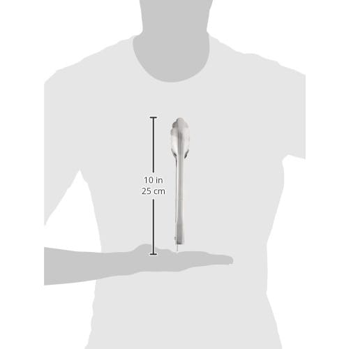 TKG Corporation All-Purpose Tongs with Stopper, Small, 18-0 Stainless Steel, BTV383