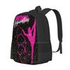 Девочки Художественная Гимнастика Малиново-Розовая Лента Школьные Сумки Дорожный Рюкзак для Ноутбука Художественная Гимнастика Розовые Девочки Гимнастика