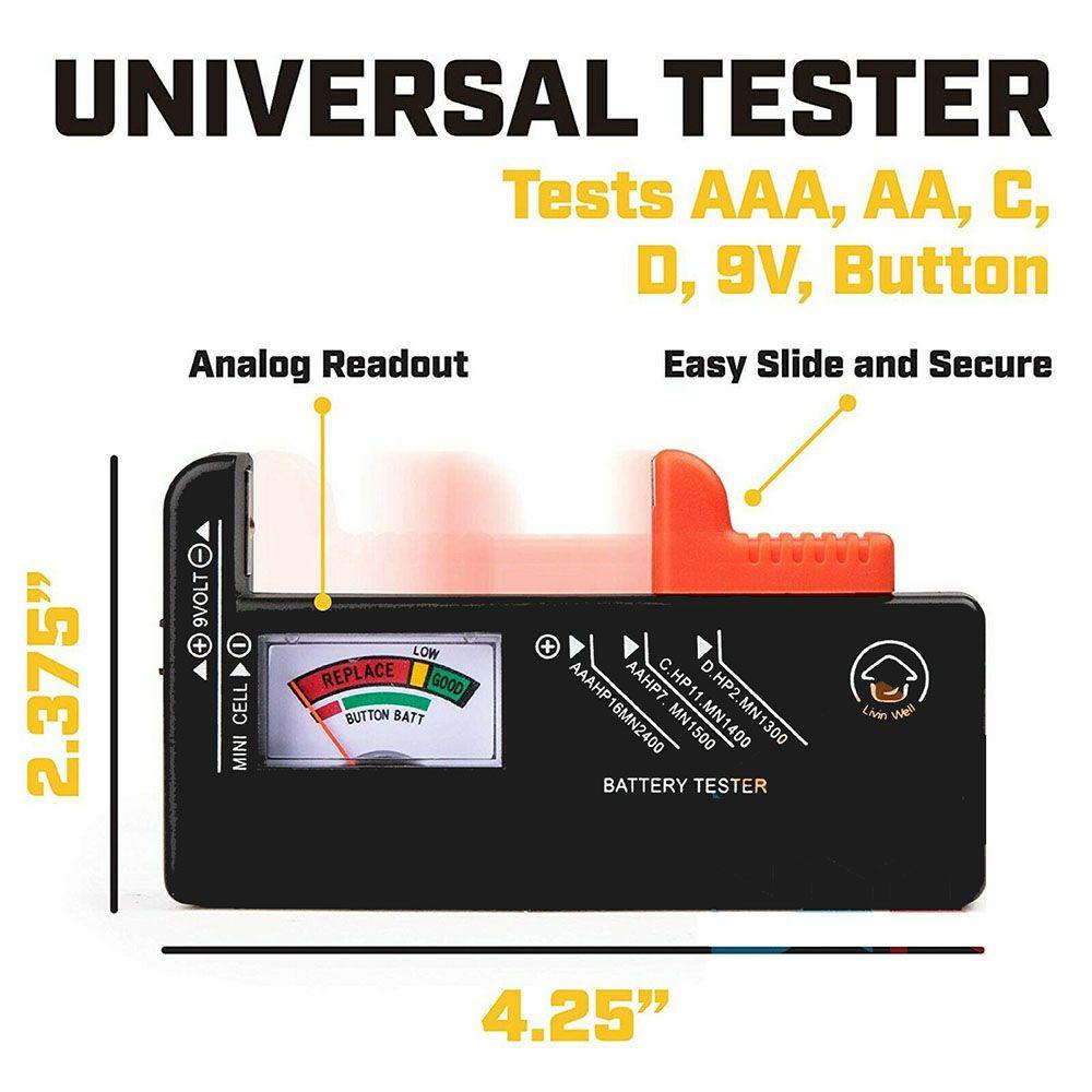 Battery Volt Tester Voltage Checker Battery Capacity Indicator Electricity Measuring Instrument