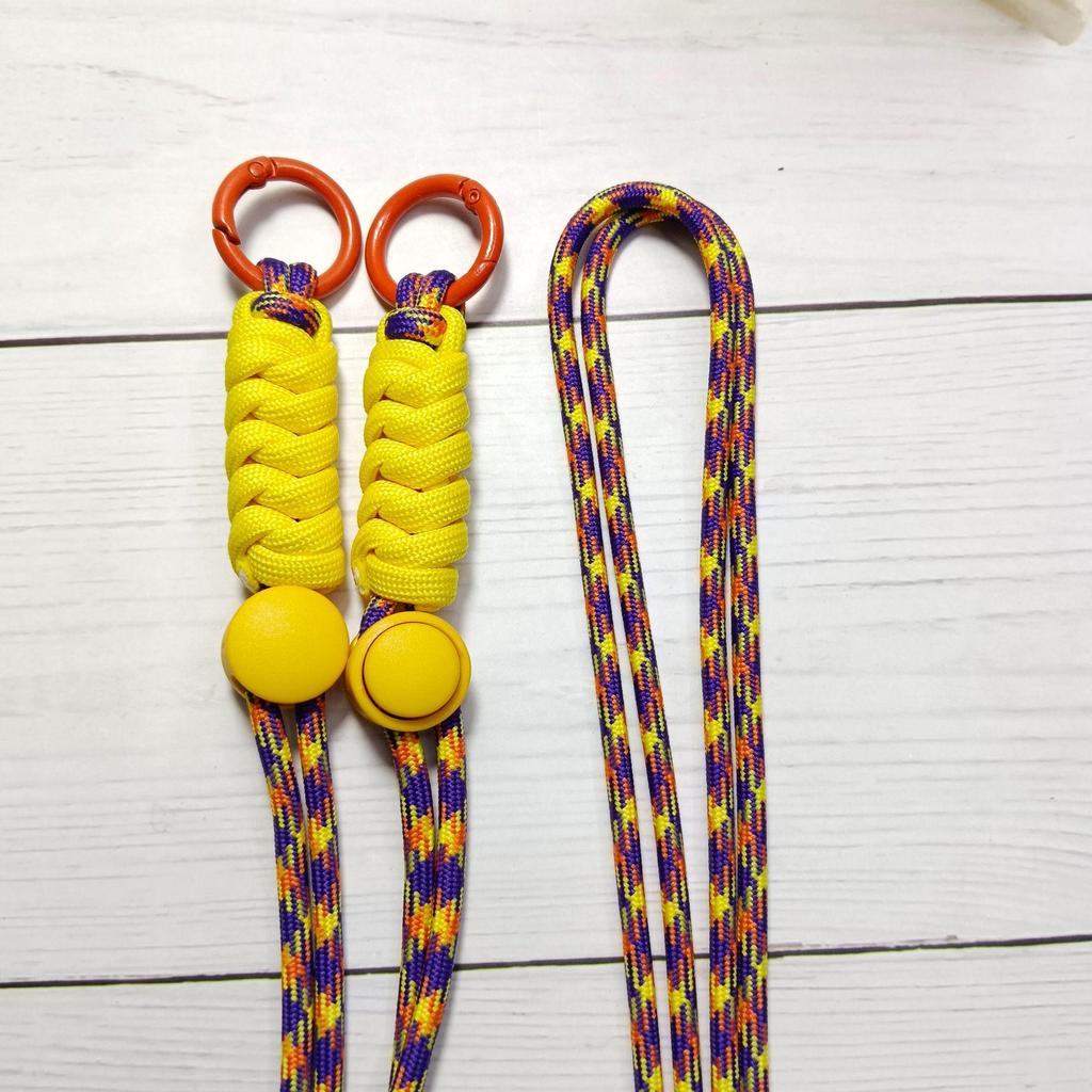 Регулируемый плетеный кроссбоди шнурок для телефона с защитой от потери, с задним зажимом и ремешком для лыжной перчатки