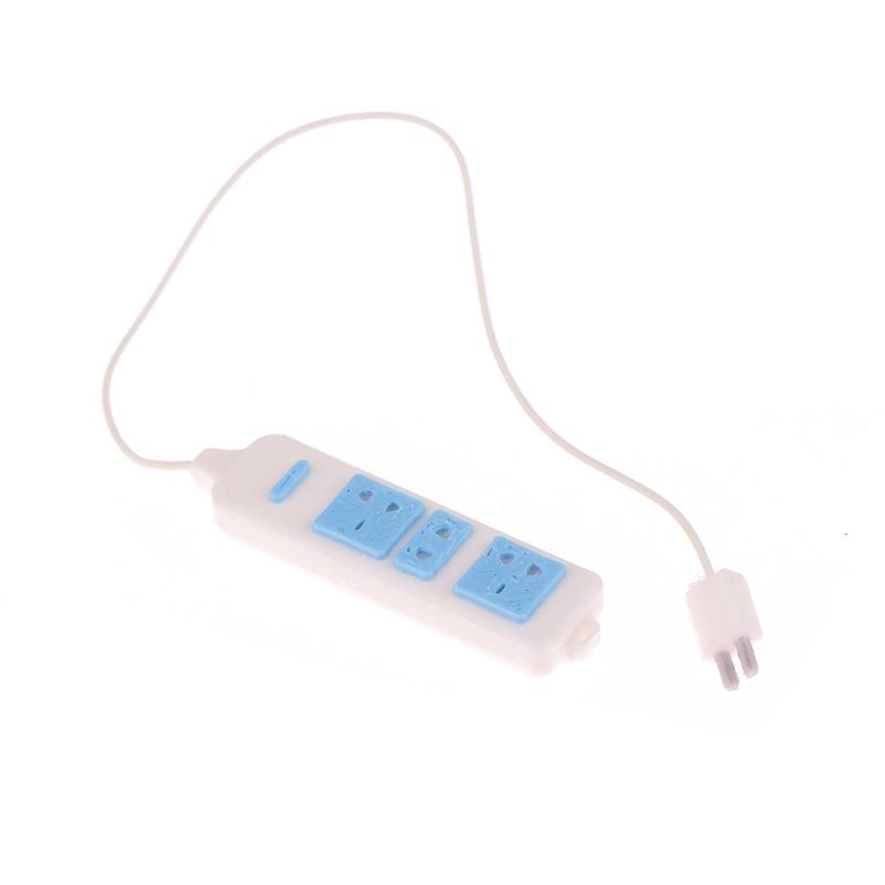 1 шт. Бытовая техника Аксессуары 1/12 Кукольный домик Розетка с кабелем Модель Кукольный домик Украшения Детские ролевые игры Игрушки