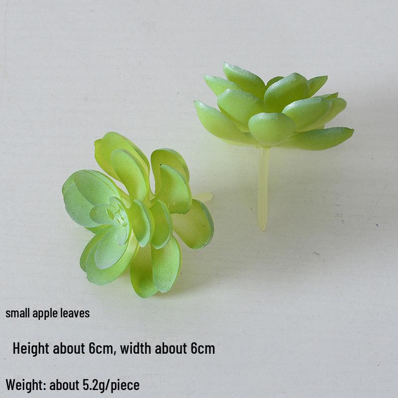 Mini Flocking Artificial Succulent Bonsai for DIY Wall Decor