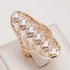 Luxury Full Zircon Vintage Large Rings for Women Ethnic Style Wedding Jewelry