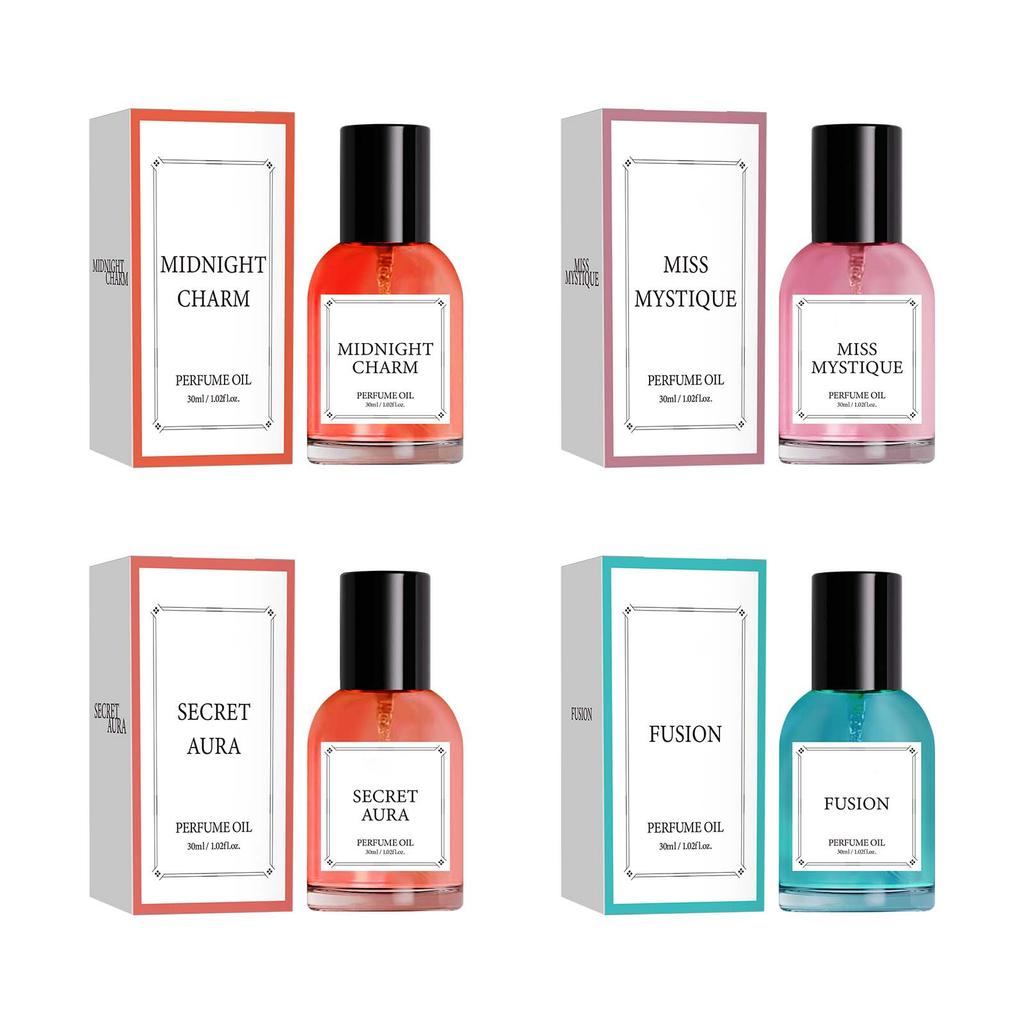 Perfume For Men And Women Warm And Sweet Wood Perfume Eau Toilette Perfume 4pcs 30ml