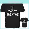 Стильная футболка с принтом "Я не могу дышать" для мужчин и женщин из мягкой и дышащей ткани