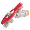 Brass 1/2" Thread Water Tap Lockable Faucet Home Outdoor Garden Tool Lockable Garden Tap Lockable Faucet Lockable Garden Faucet