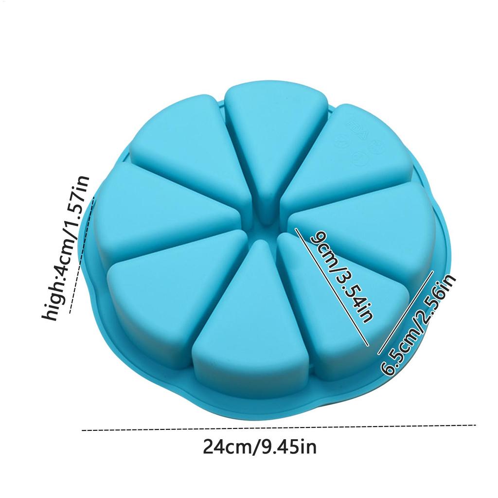 8-Cavity Triangle Scone Pan For Baking Cake, Bread, Meatloaf, Cornbread, Brownie, Muffin Silicone Cake Pan Non-Stick Molds