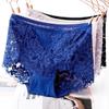 Ladies Sexy Mesh Panties High-waist Seamless Lace Underwear Briefs Transparent Silk Women Cotton Health Knickers Lingerie