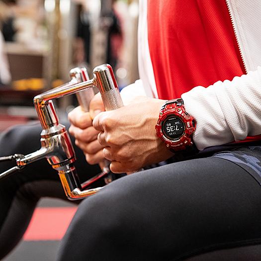 Casio Мужские часы G-SHOCK, смола, водостойкость 200 м, цифровые, ударопрочные, кварцевые, GBD-100SM-4A1