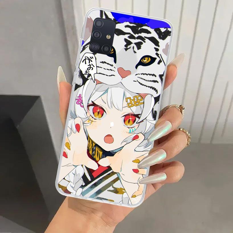 Милый Аниме Девушка INS Чехол для Телефона для Samsung Galaxy A52 A32 A22 A12 A02S A50S A30S A10S Note 20 Ultra 10 Plus S10 A31 A20 A71 A72