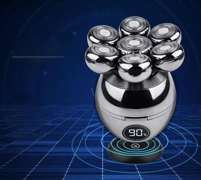 Мужская аккумуляторная электробритва с 7 лезвиями: Профессиональная машинка для стрижки волос и многофункциональная бритва