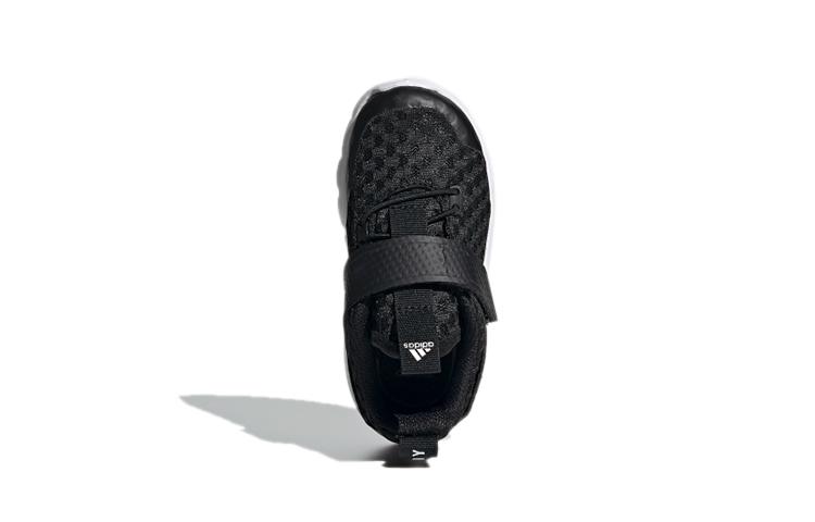 adidas Rapidafle Дышащие Низкие Кроссовки для Малышей Черные Младенцы и Малыши EF9753