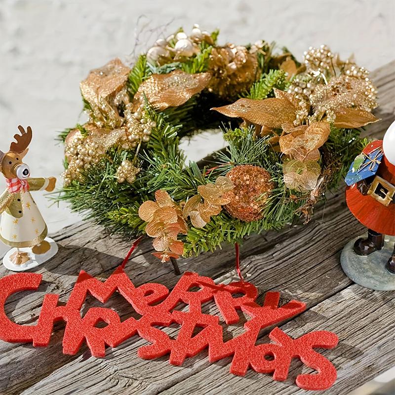 Creative Wreath Wood Circle DIY Handmade Ring Wreath Wedding and Festival Home Decor