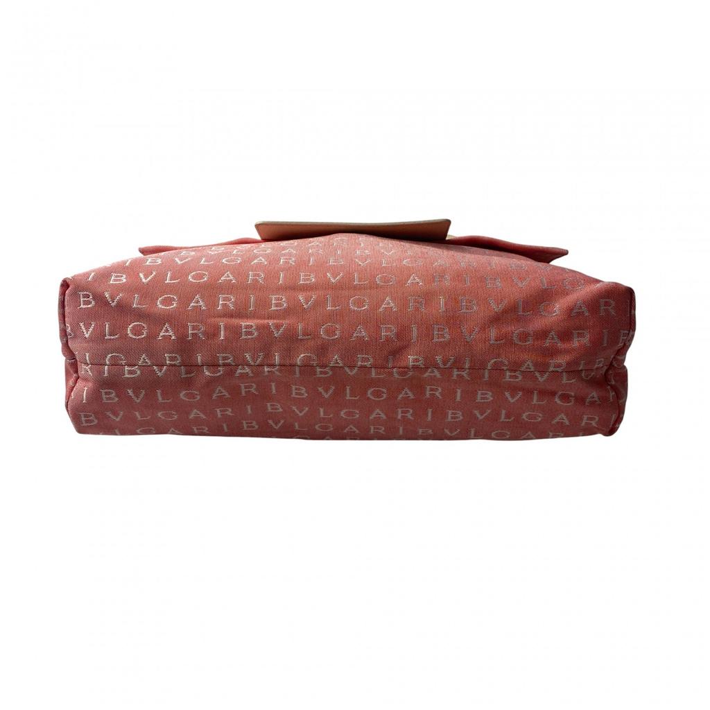 Used BVLGARIHandbag Pink/Ivory canvas/leather Women