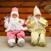 12 Inch Sitting Santa Claus Statue Home Ornaments Christmas Decorations  Gift For Friends