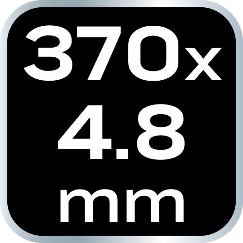 EXTREME cable ties 4.8 × 370 mm, black, 50 pcs.
