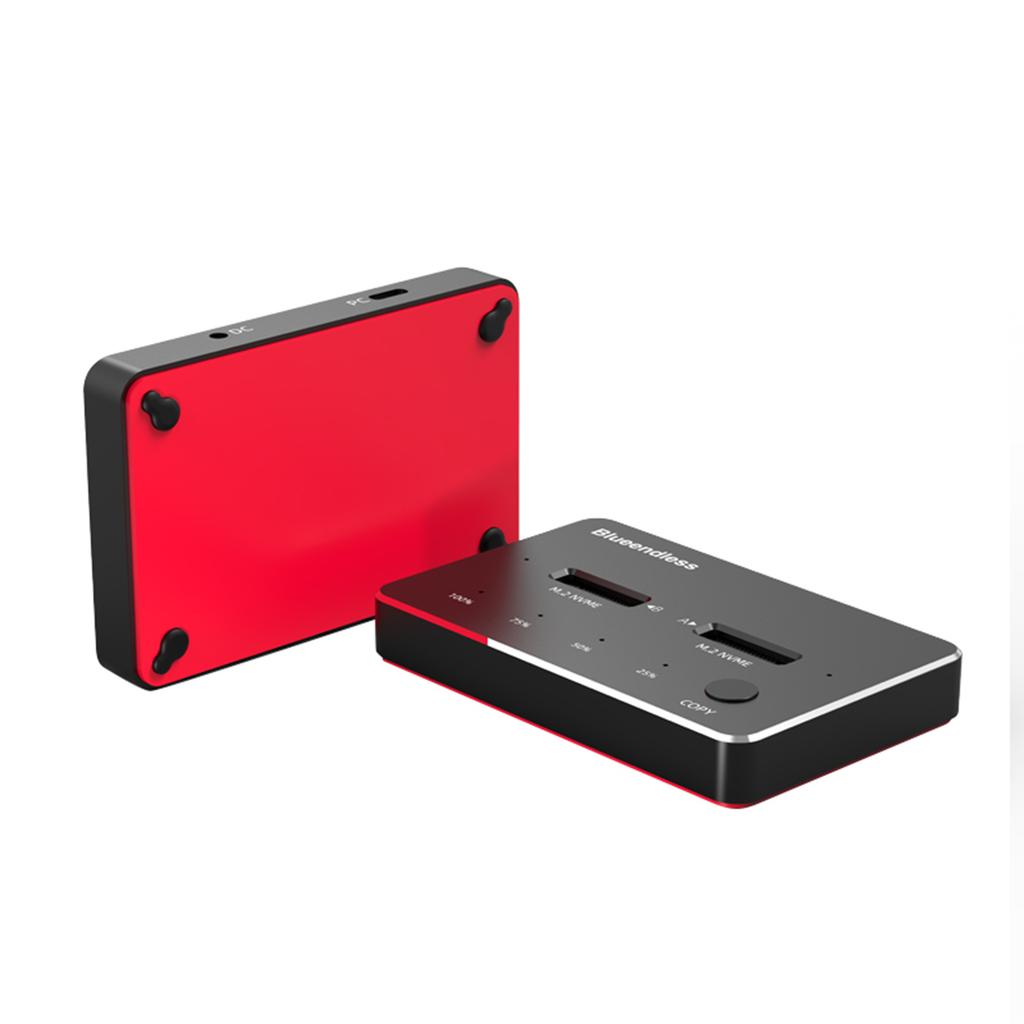 Док-станция NVME Дубликатор SSD M.2 NVME+NVME Корпус для твердотельного накопителя