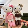 Милая мультяшная Sanrio кукла Хелло Китти на длинных ножках, брелок, подвеска, украшение для рюкзака, декоративное