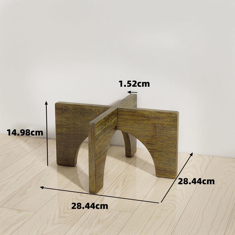 Solid Wood Multi-Layer Indoor Balcony Flower Stand for Bonsai, Succulents & Hanging Plants