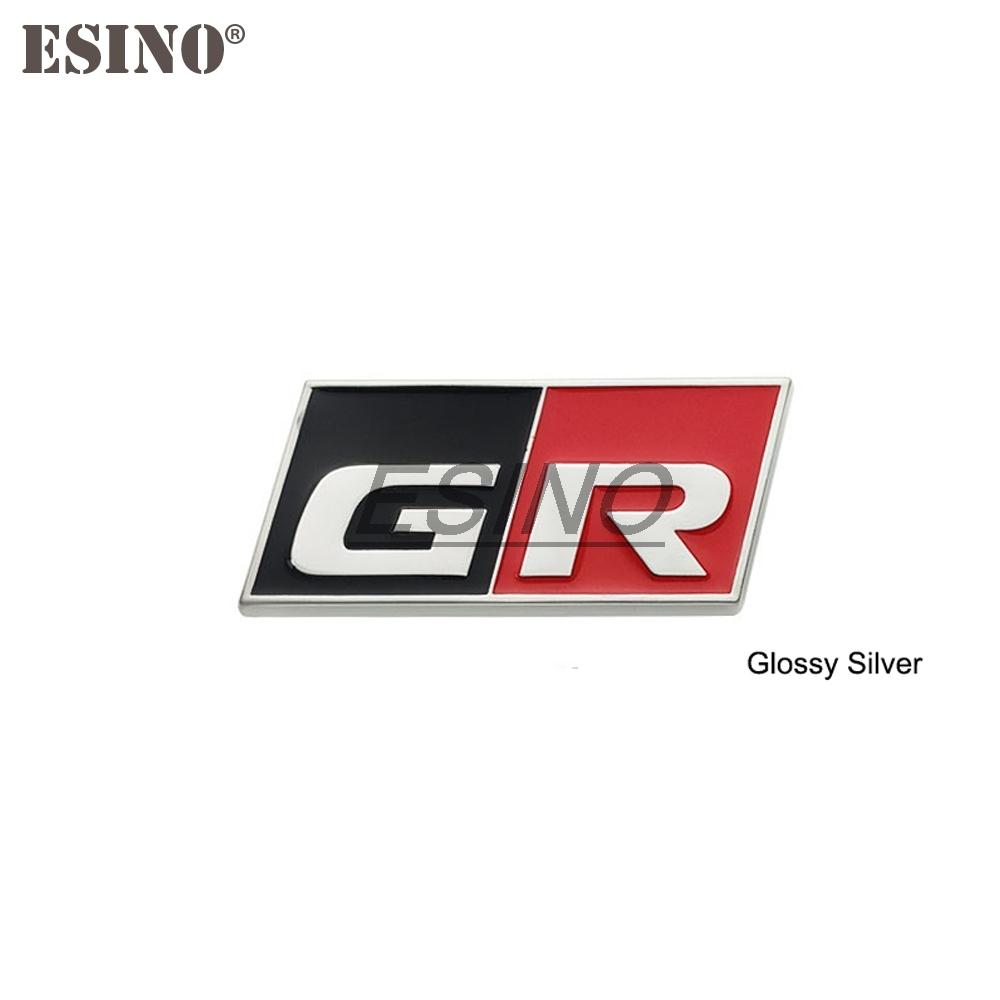 gjcr7 Car Styling Gazoo Racing GR GR MN 3D Car Zinc Alloy Badge Adhensive Metal Emblem Decal for Toyota Supra AE86 GT86