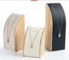 New Solid Wood Necklace Display Stand Jewelry Rack Pendant Holder Curved Jewelry Display Props Jewelry Packaging