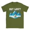 But Why Penguin Arctic T Shirt Unisexs 100 Cotton Vintage Tshirts Round Collar Tees Short Sleeve Clothes Gift Idea
