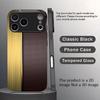 Trendy Gold & Black Mesh phone case Glass fashion phone cases fundas carcasa Phone Case for iPhone 17 16 15 14 13 12pm Pro Plus