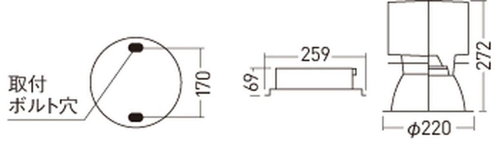 Panasonic LED Downlight Body 2000 Type White Reflector Diffused Daylight White NDN97895WK 200